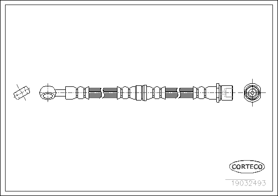 Brake Hose - 19032493 CORTECO
