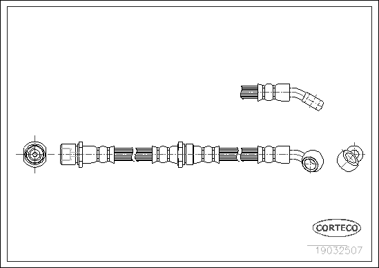 Brake Hose - 19032507 CORTECO