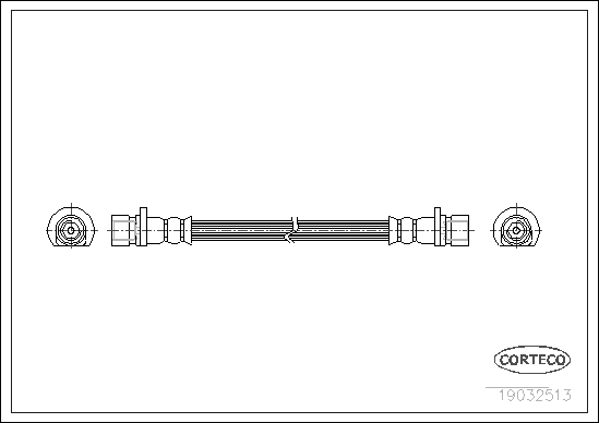 Brake Hose - 19032513 CORTECO