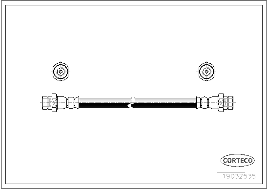 Brake Hose - 19032535 CORTECO