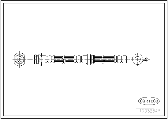 Brake Hose - 19032546 CORTECO