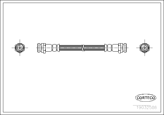 Brake Hose - 19032586 CORTECO