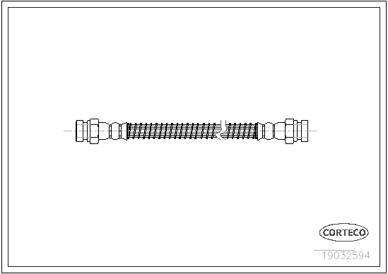 Brake Hose - 19032594 CORTECO