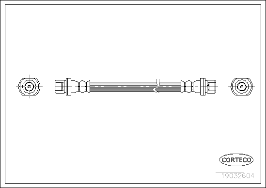 Brake Hose - 19032604 CORTECO