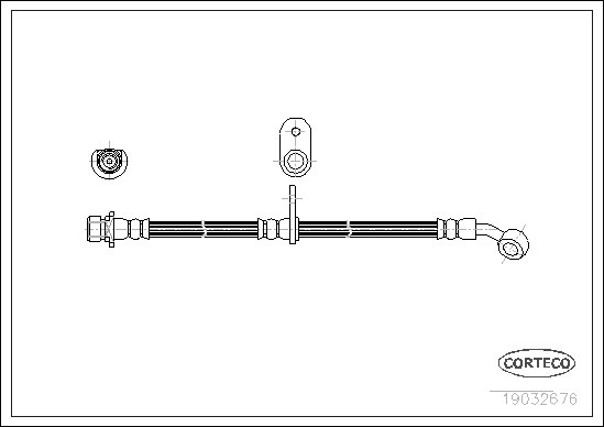 Brake Hose - 19032676 CORTECO