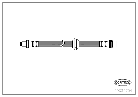 Brake Hose - 19032704 CORTECO