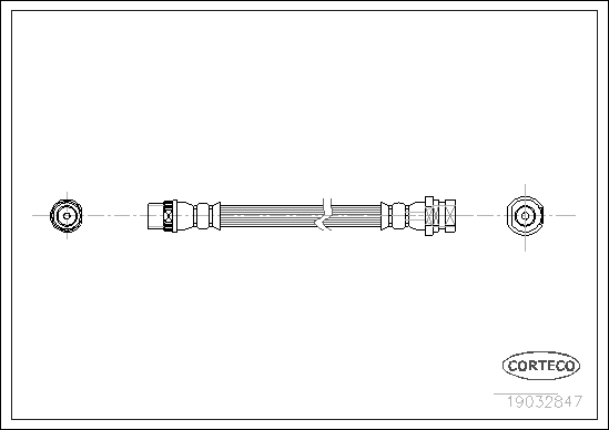 Brake Hose - 19032847 CORTECO