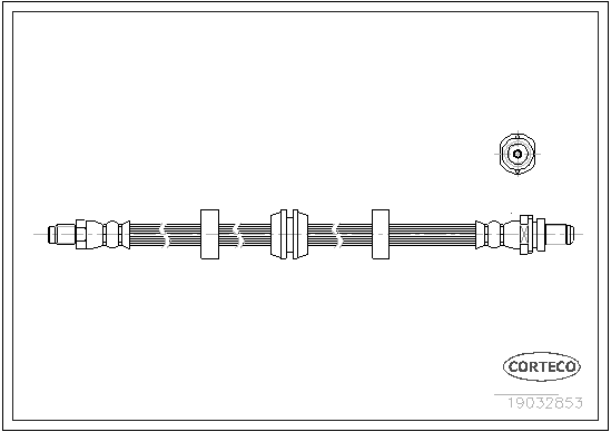 Brake Hose - 19032853 CORTECO