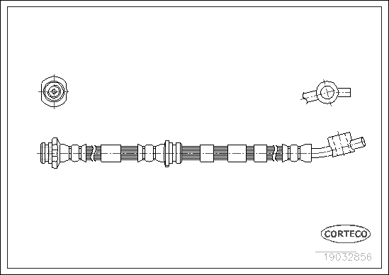 Brake Hose - 19032856 CORTECO