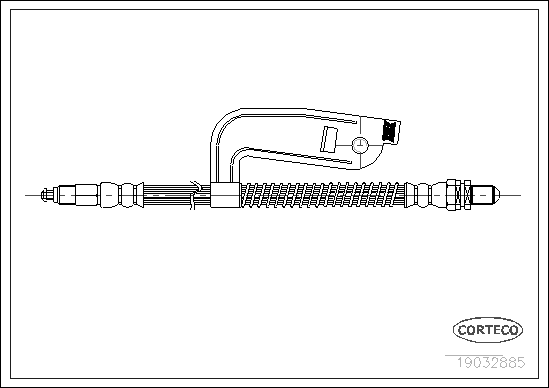 Brake Hose - 19032885 CORTECO