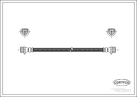 Brake Hose - 19032893 CORTECO