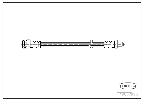 Brake Hose - 19032928 CORTECO