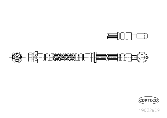 Brake Hose - 19032929 CORTECO