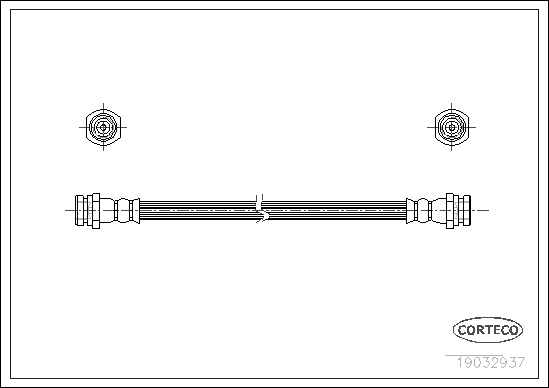 Brake Hose - 19032937 CORTECO