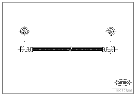 Brake Hose - 19032986 CORTECO
