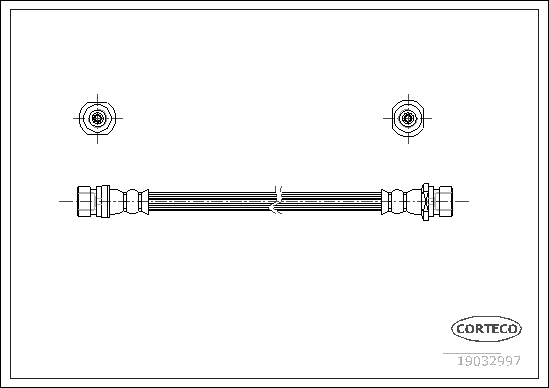 Brake Hose - 19032997 CORTECO