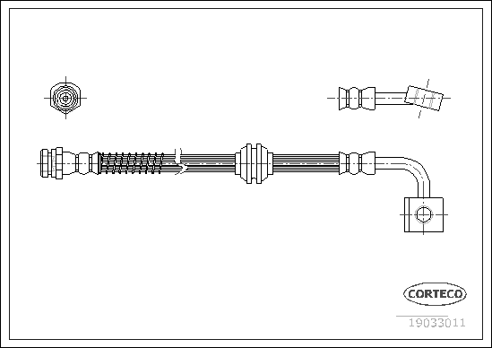 Brake Hose - 19033011 CORTECO