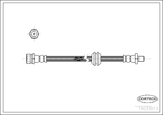 Brake Hose - 19033013 CORTECO
