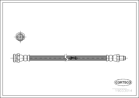Brake Hose - 19033014 CORTECO