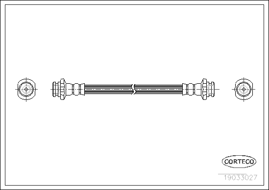Brake Hose - 19033027 CORTECO