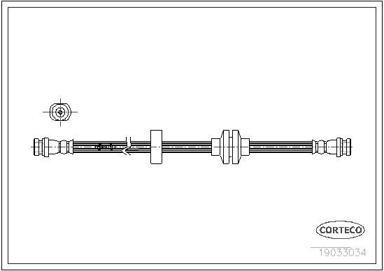 Brake Hose - 19033034 CORTECO