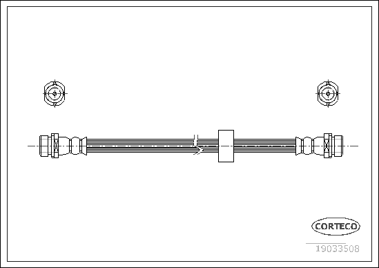 Brake Hose - 19033508 CORTECO