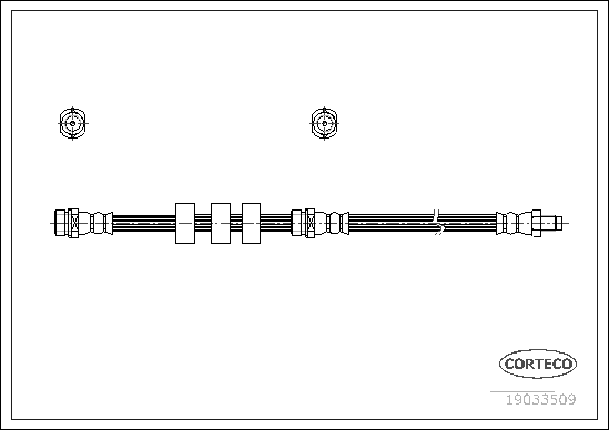 Brake Hose - 19033509 CORTECO