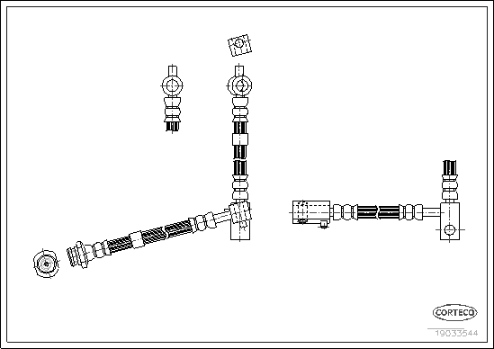 Brake Hose - 19033544 CORTECO