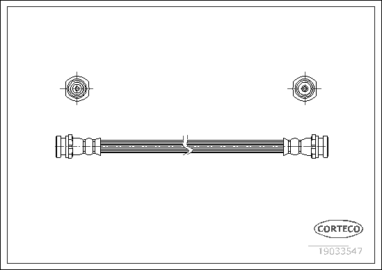 Brake Hose - 19033547 CORTECO
