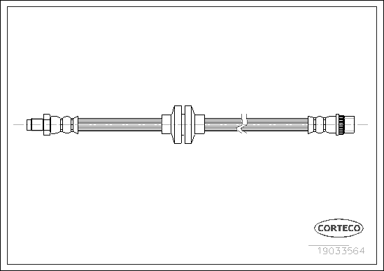Brake Hose - 19033564 CORTECO