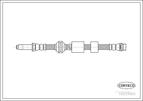 Brake Hose - 19033568 CORTECO