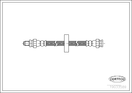 Brake Hose - 19033589 CORTECO