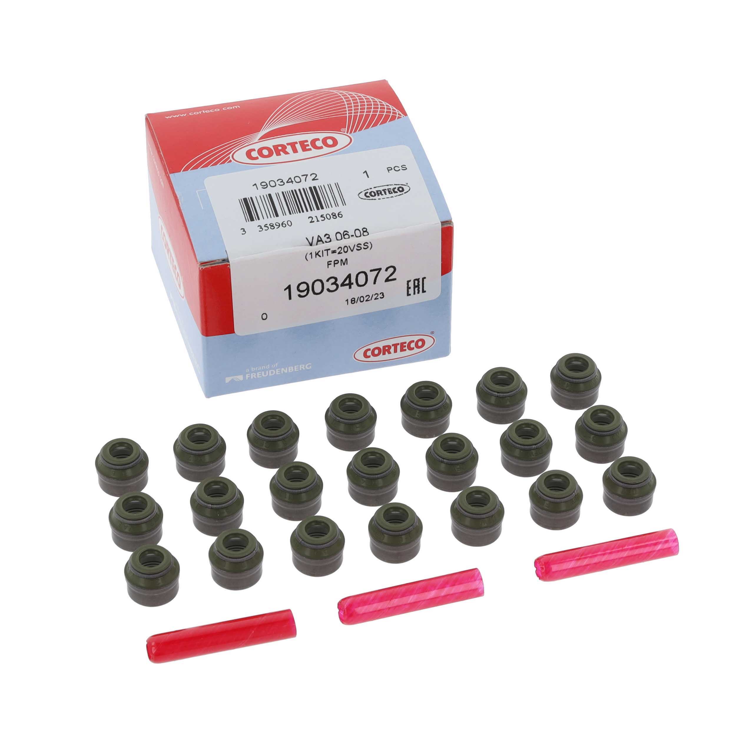 Kit guarnizioni, Stelo valvola - 19034072 CORTECO