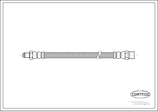 Brake Hose - 19034261 CORTECO