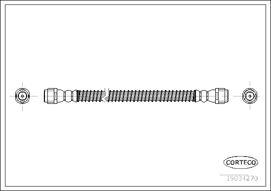 Brake Hose - 19034270 CORTECO