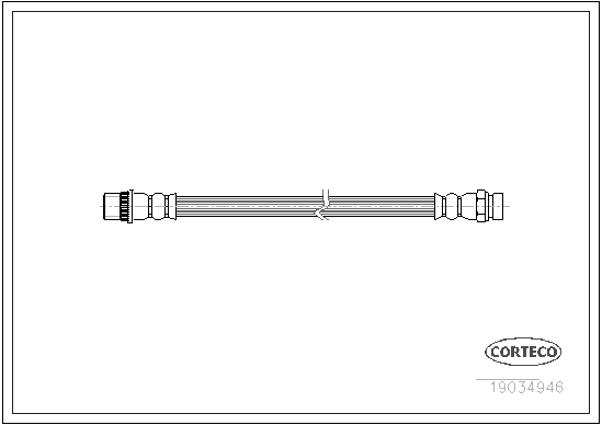 Brake Hose - 19034946 CORTECO