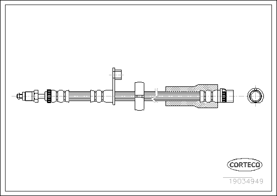Brake Hose - 19034949 CORTECO