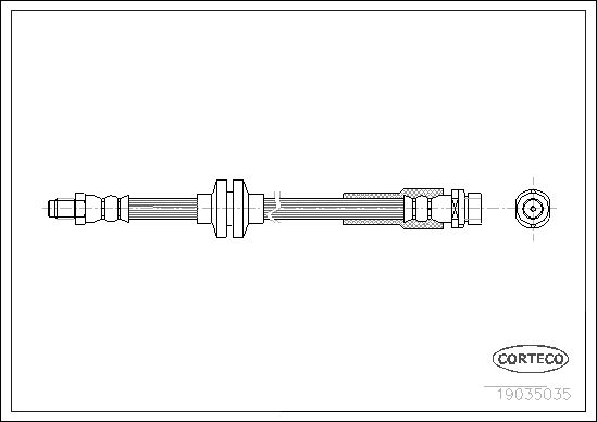 Brake Hose - 19035035 CORTECO