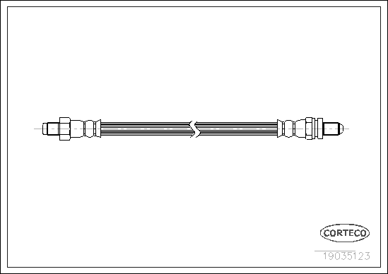 Brake Hose - 19035123 CORTECO