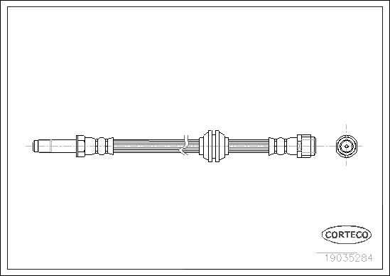 Brake Hose - 19035284 CORTECO
