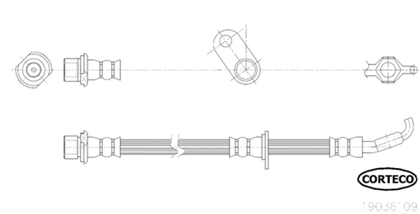 Brake Hose - 19036109 CORTECO