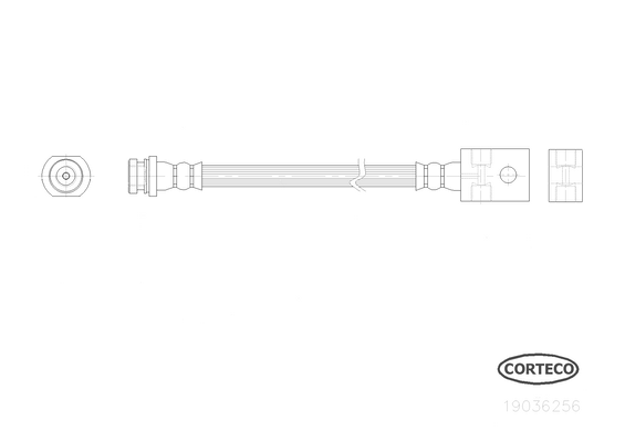 Brake Hose - 19036256 CORTECO