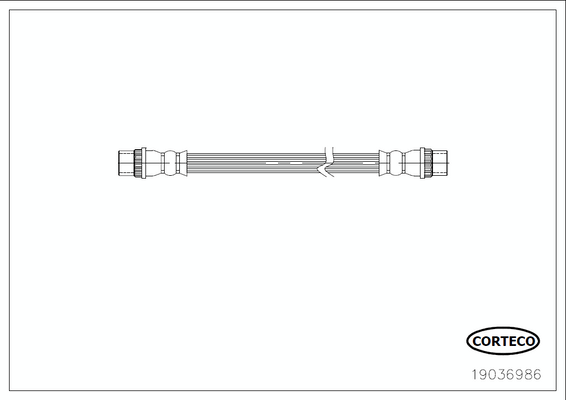 Brake Hose - 19036986 CORTECO