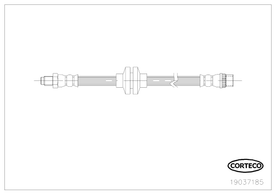 Brake Hose - 19037185 CORTECO
