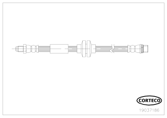 Brake Hose - 19037186 CORTECO