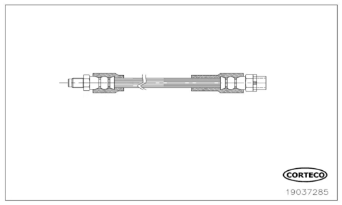 Brake Hose - 19037285 CORTECO