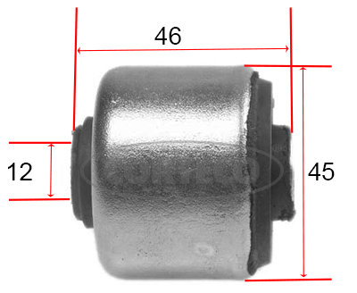 Control Arm-/Trailing Arm Bush - 21652448 CORTECO