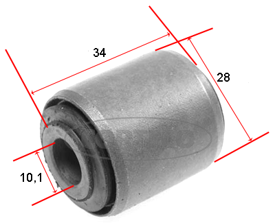 Control Arm-/Trailing Arm Bush - 21652772 CORTECO