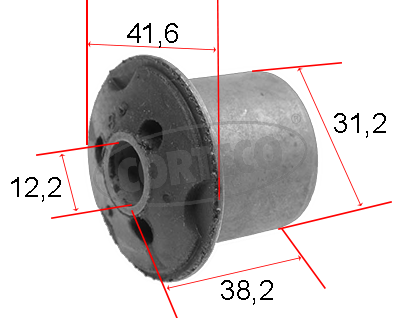 Control Arm-/Trailing Arm Bush - 21652773 CORTECO