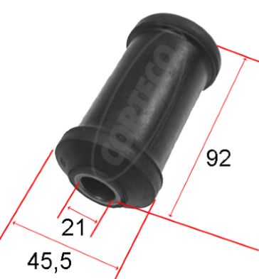 Control Arm-/Trailing Arm Bush - 21652918 CORTECO
